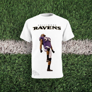 Baltimore Ravens Ray  Tee Shirt White