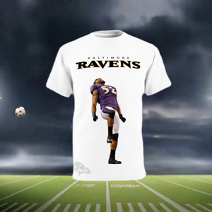 Baltimore Ravens Ray  Tee Shirt White