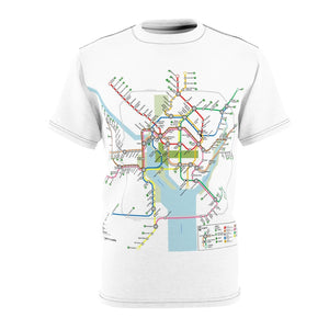 Washington Dc Metro Map Tee Shirt