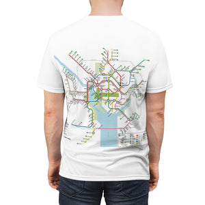 Washington Dc Metro Map Tee Shirt